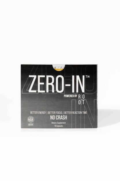Zero-In dietary supplement packaging on a white background