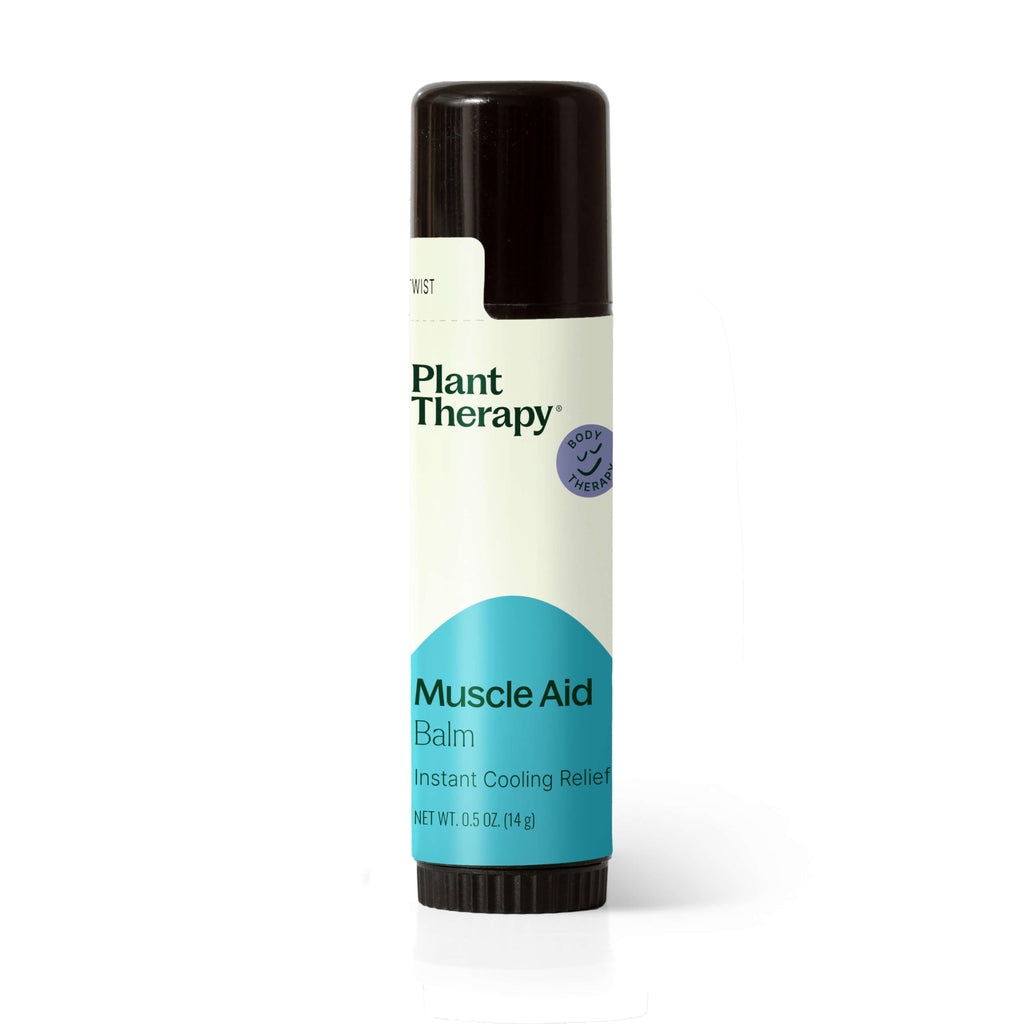 Plant Therapy Muscle Aid Balm .5 oz Soft & Creamy Balm, Cooling Relief, Natural Ingredients Plant TherapyBuy Supplements Australia