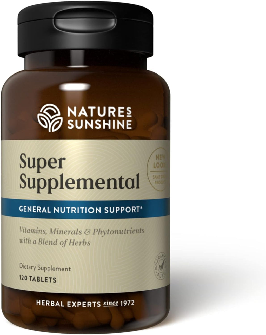 Natures Sunshine Super Supplemental dietary supplement bottle on a white background