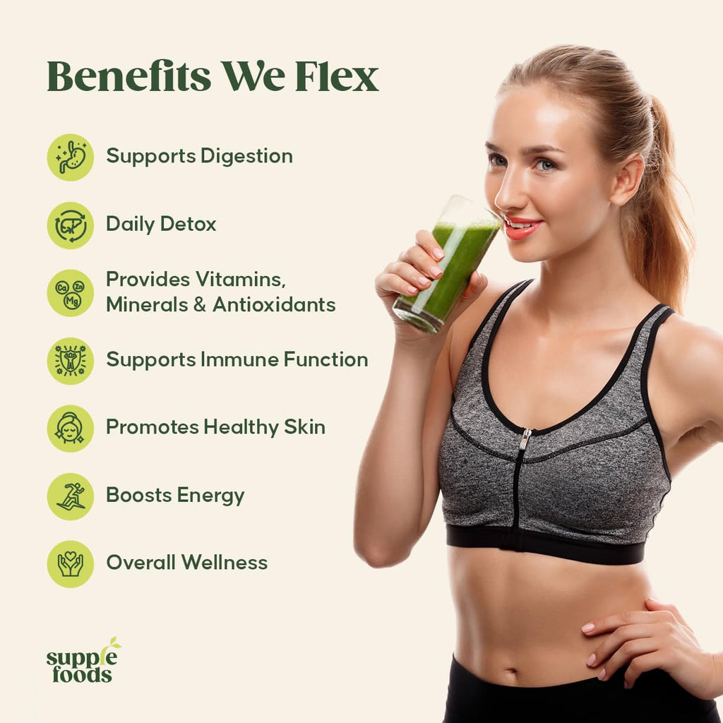 supplefoods Organic Moringa Powder 200 g / 7.05 oz | 100% Natural Green Superfood | Assists Digestion & Daily Detox | Finely Milled Moringa Leaf Powder | USDA Certified Organic Dietary Supplement supplefoods buy supplements Au