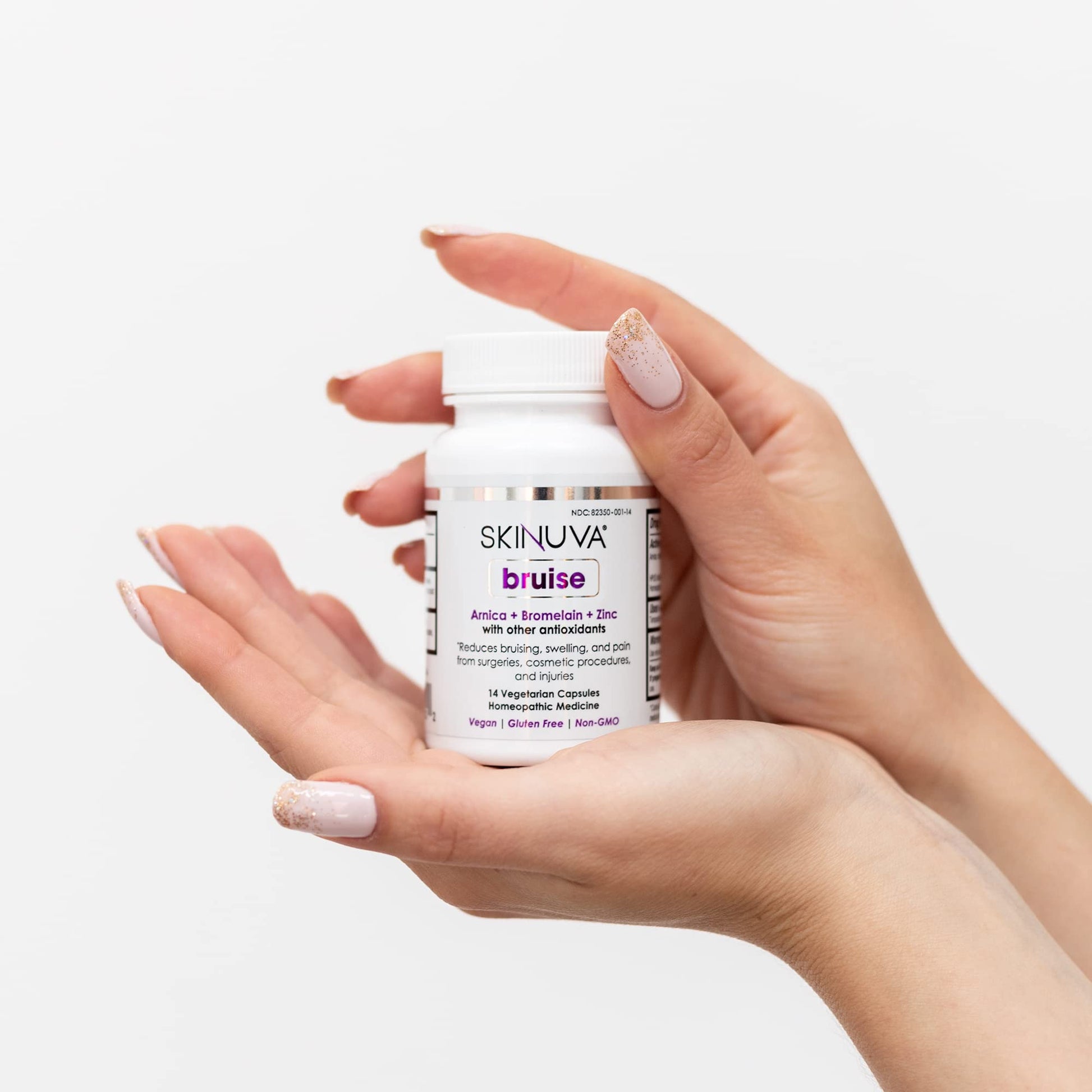 Skinuva® Bruise - Supplement for Bruising and Swelling - A Homeopathic Bruise Remedy Formulated with Arnica, Bromelain & Zinc - 14 Capsules (7-Day Treatment) SkinuvaBuy Supplements Australia