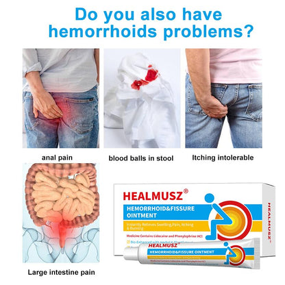 HEALMUSZ Hemorrhoid Fissure Ointment 1.5oz,Fast Relief for Pain, Swelling, Discomfort & Itching,Formulated with 4% Lidocaine and Phenylephrine HCI HEALMUSZBuy Supplements Australia