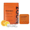 NOOZ Focus Mints Refill Bag - Caffeine-Free Brain Booster for Mental Clarity-Tangerine & Lemon Flavor | Sugar-Free, Travel-Friendly Supplement with Vitamin C, B6, B12 - Non-GMO, Clean Label, 150 Mints NOOZBuy Supplements Australia