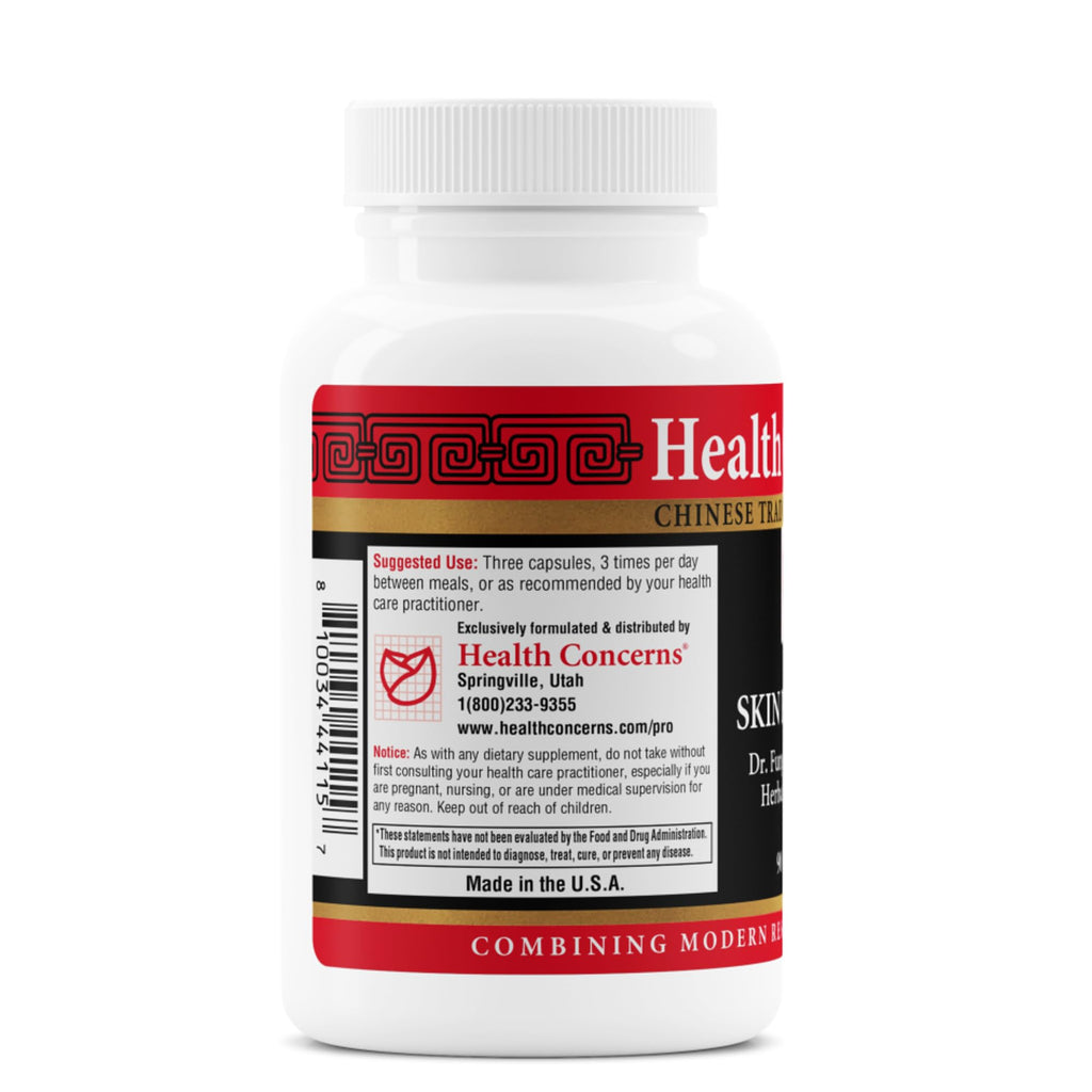 Health Concerns Skin Balance – Herbal Supplement for Skin Support, Itching Relief, & Circulation – Chinese Herbal Supplements for Men & Women – Skullcap, Dong Quai, Coptis Root - 90 Capsules Health ConcernsBuy Supplements Australia