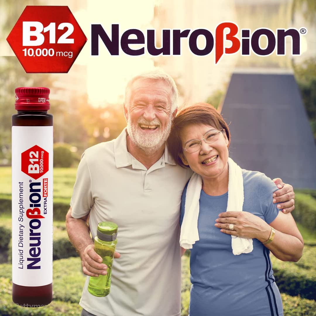 Neurobion Extra Forte B12 10,000 mcg Vials, Liquid - Extreme Powerful- 10 Vials per Box