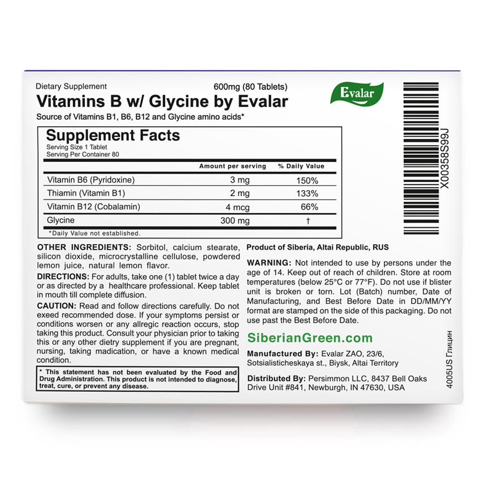Glycine Forte Evalar 60 Tabs Evalar buy supplements Au