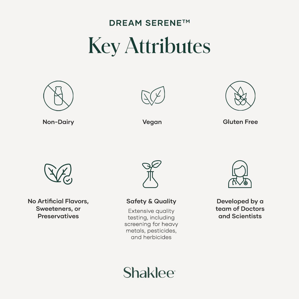 Shaklee - Dream Serene™ Melatonin Sleep Aid - Fall Asleep Faster, Wake Up Refreshed - with Melatonin, Valerian, Lemon Balm, L-Theanine - for Ultimate Beauty Sleep - 30 Softgels ShakleeBuy Supplements Australia