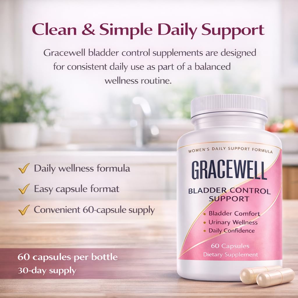 DXWXH Gracewell Bladder Wellness Supplement for Women & Men, Herbal Support with Asian Ginseng, Chinese Yam, Chinese Peony, Urinary Tract Health Formula, 60 Capsules (1) DXWXH buy supplements Au
