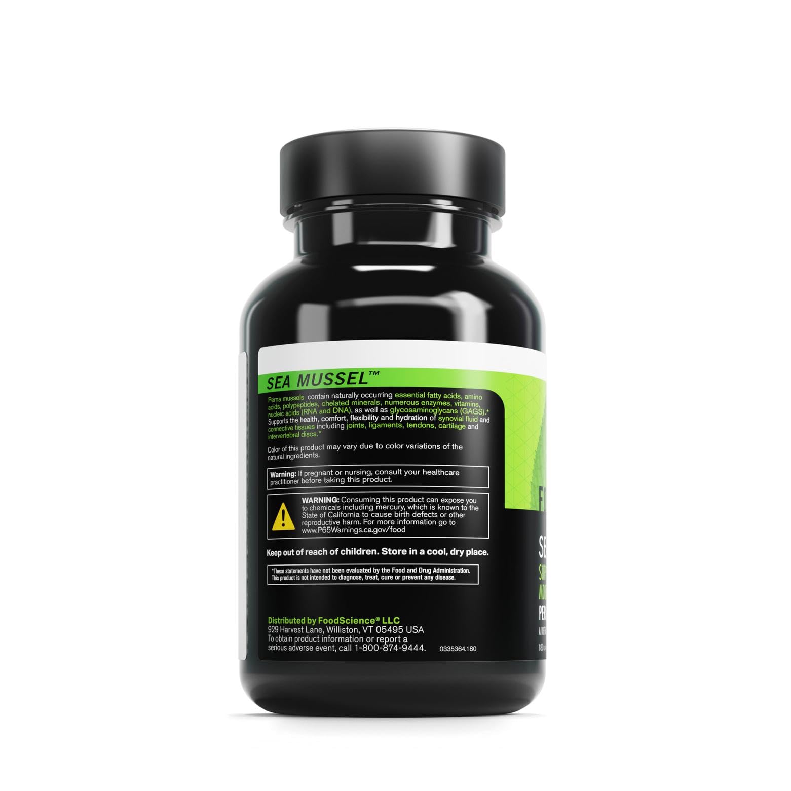 DAVINCI FoodScience of Vermont Sea Mussel, Green-Lipped Mussel Joint Supplement Capsules, 180 Count DAVINCIBuy Supplements Australia