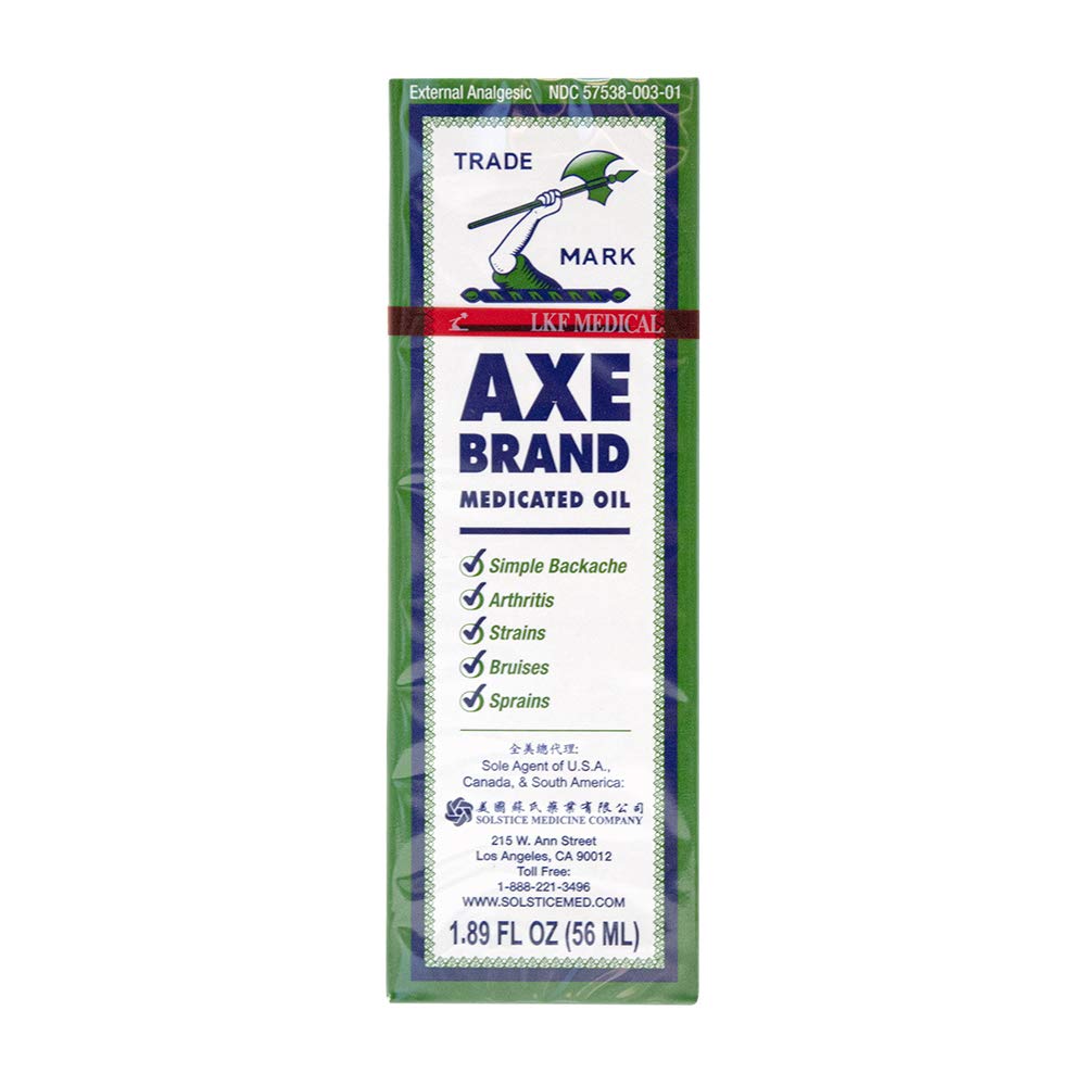 Axe Brand Medicated Oil (Muscle, Joint, and Backache Pain Relief) (1.89 fl oz) (6 Bottles) (Solstice) AXEBuy Supplements Australia
