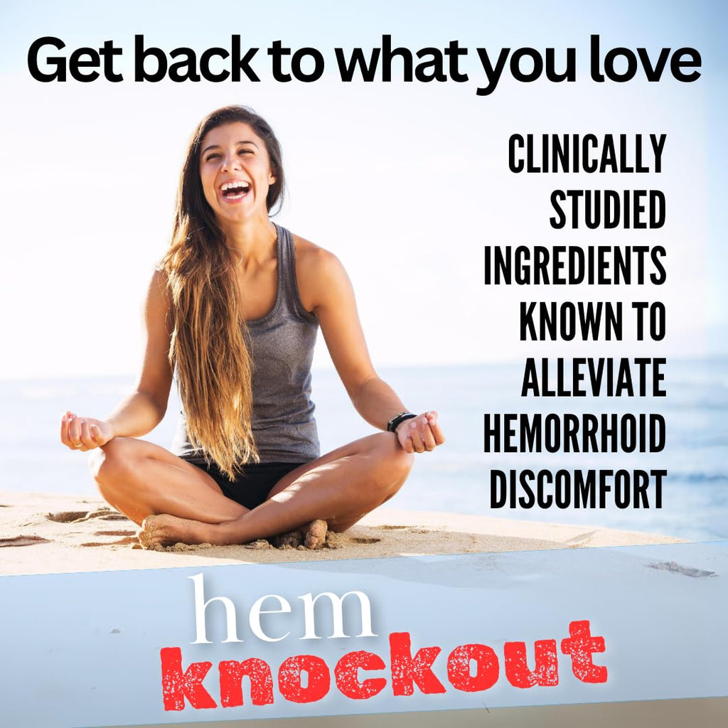 Hem Knockout Internal Hemorrhoid Relief Supplement- Fast-Acting Pills for Pain, Swelling & Bleeding - Natural Vein Strengthening Formula - 90 Day Supply - Made in USA Hem KnockoutBuy Supplements Australia
