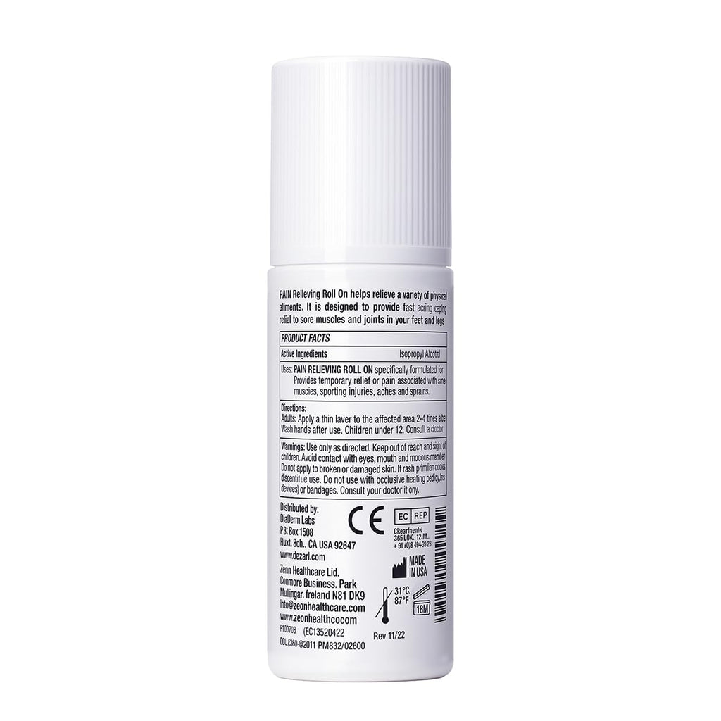 ClearZal Fast Acting Clear Pain Relieving Roll On Cooling Relief of Joint Pain, Muscle Pain, Muscle Soreness, and Swelling from Bruises or Injury - Non-Greasy - Homeopathy, 3.4oz Made in USA ClearzalBuy Supplements Australia