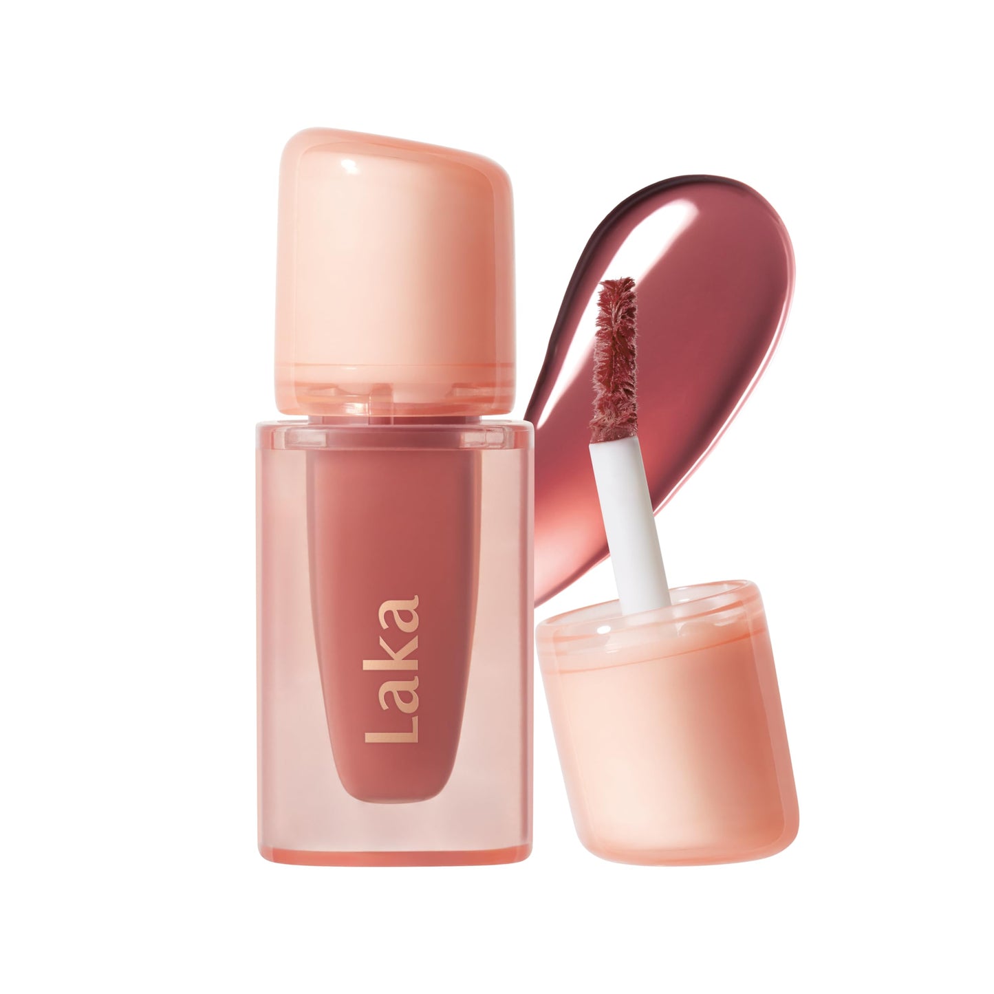 Laka Jelling Nude Gloss, Sheer Hydrating Lip Oil with No Stain, Non-Sticky, Nourishing Gloss for a Glowy Look, K-Beauty (#301 Figring, 1.9g/0.07oz) LakaBuy Supplements Australia
