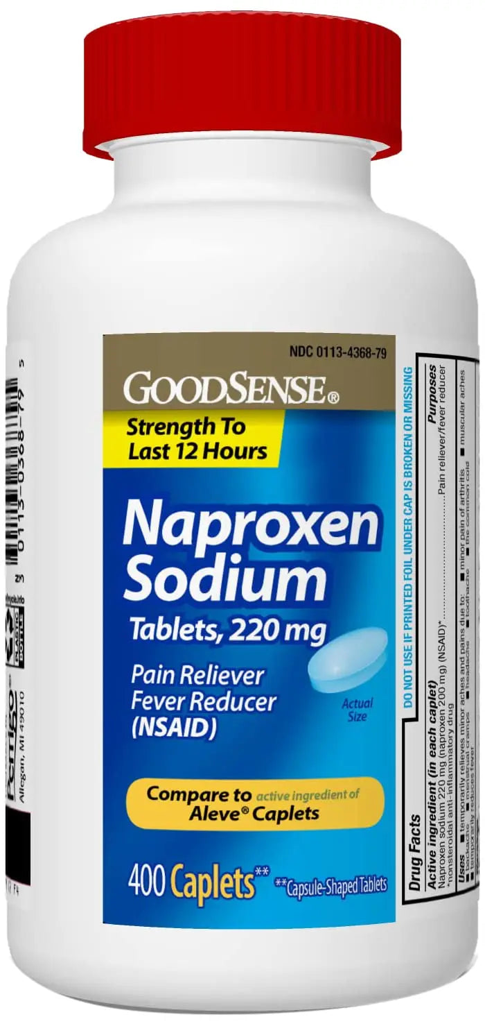 GoodSense Naproxen Sodium Tablets, 220 mg, 400 Count GoodSenseBuy Supplements Australia