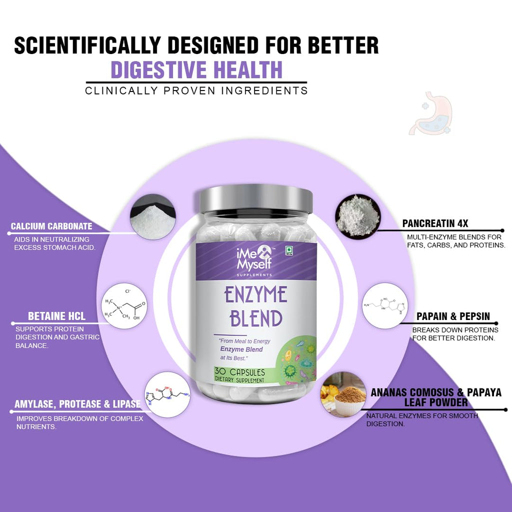 iMeMyself Enzyme Blend | 30 Veg Capsules iMeMyself buy supplements Au