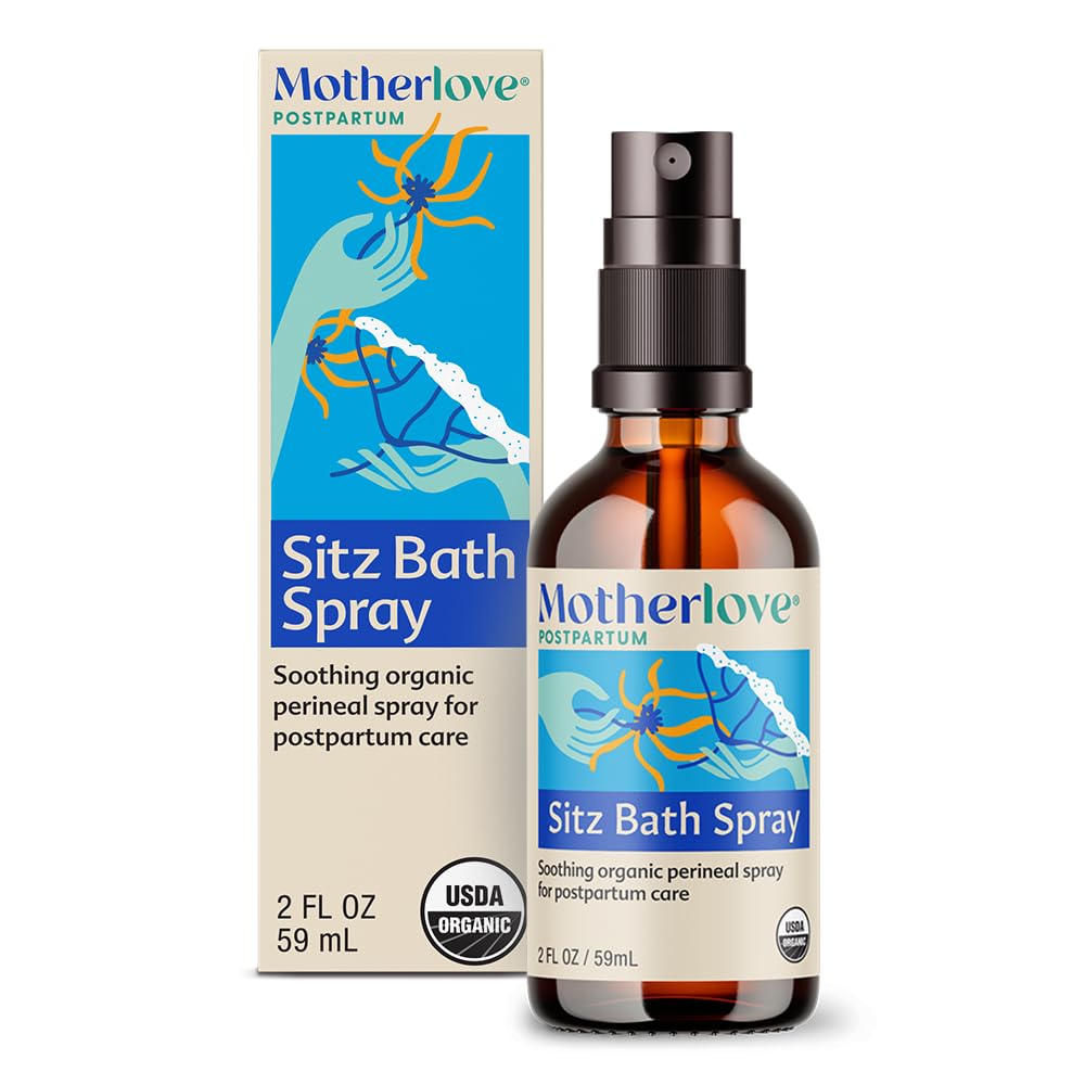 Motherlove Sitz Bath Spray (2 oz) Sitz Bath for Postpartum Care—Herbal Perineal Spray w/Witch Hazel—USDA Organic, Vegan, & Cruelty Free MotherloveBuy Supplements Australia