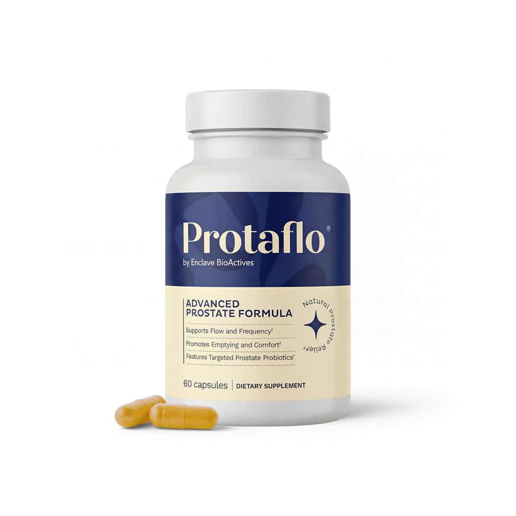 Protaflo Prostate Supplements for Men - Supports Urinary Flow & Bladder Control | Probiotics + Black Walnut, Nettle, Turmeric, Lycopene, Pumpkin Seed