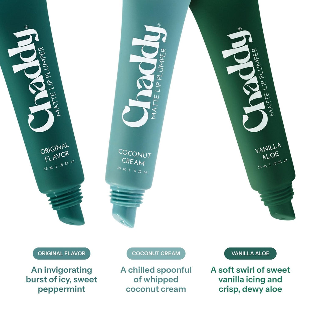 Chaddy Matte Lip Plumper - Hydrating Lip Plumper with Hyaluronic Acid | Plumping Lip, Natural Lip Care and Enhancer - 0.5 fl.oz (Original Flavor) ChaddyBuy Supplements Australia