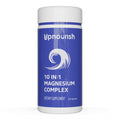 Supplement container labeled 'Upnourish 10 in 1 Magnesium Complex' on a white background