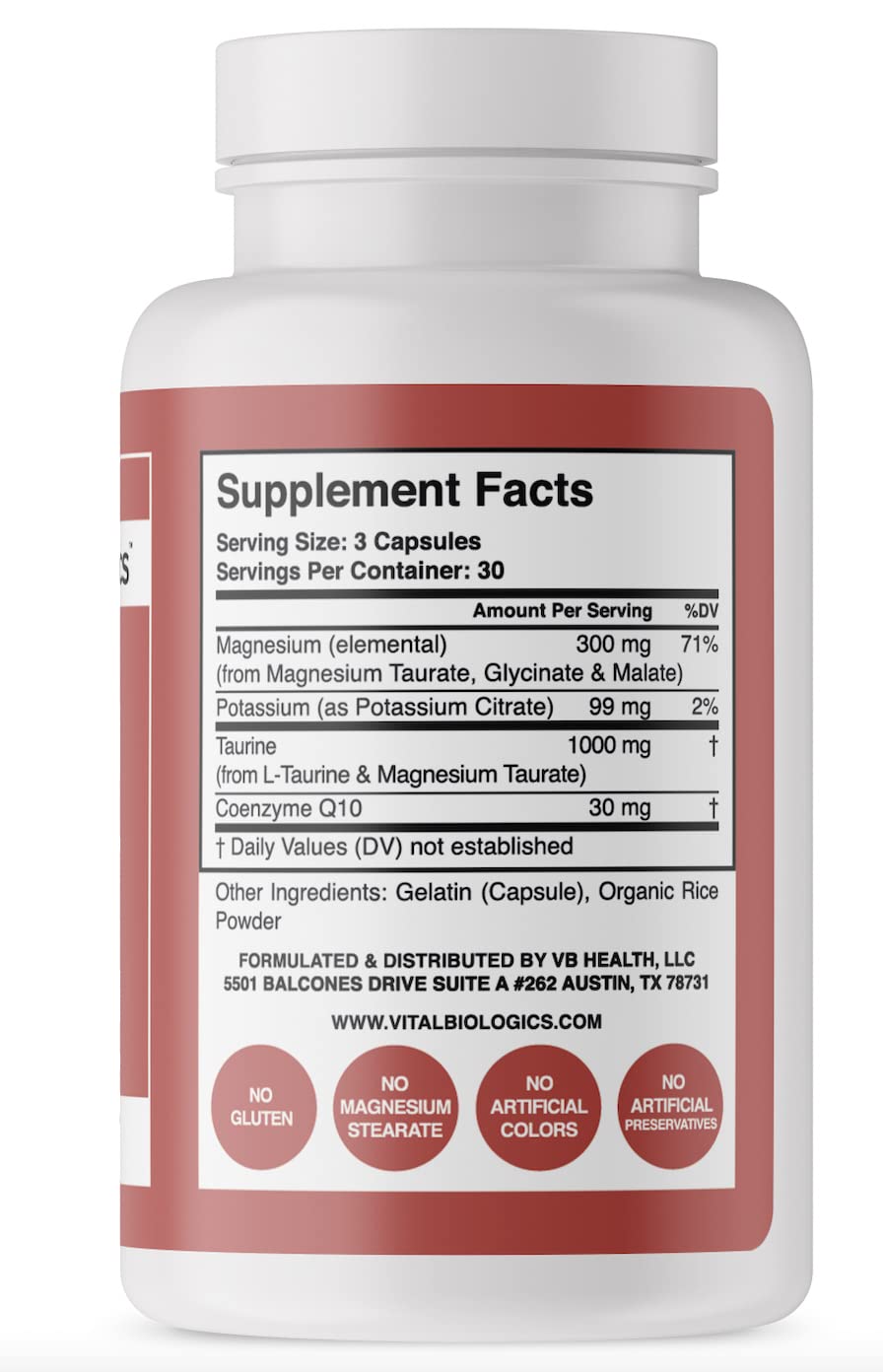 Heart Calm- Helps Support and Maintain a Healthy Heart Rhythm- A Natural, Fast-Acting Formula with Magnesium Taurate,