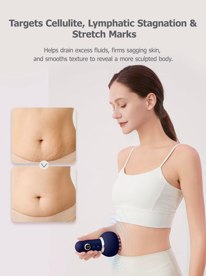 Paiaito Lymphatic Drainage Massager & Anti Cellulite Massage Tool, Helps Reduce Stretch Marks & Cellulite, for Legs, Arms & Belly, Body Sculpting Machine with Microcurrent, Light, Heat & Vibration Paiaito buy supplements Au