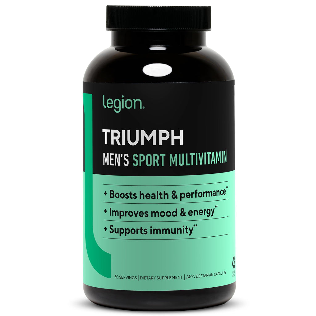 LEGION Triumph Men's Sport Vitamin - Complete Multivitamin for Men - Daily Vitamins for Men to Boost Health and Performance - Men's Multivitamin with 21 Vitamins & Minerals - 30 Servings LEGION buy supplements Au