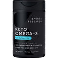 Sports Research Keto Omega Fish Oil with Wild Sockeye Salmon, Antarctic Krill Oil, Astaxanthin & Coconut MCT Oil - 1200mg of EPA & DHA per Serving | Keto Certified & Non-GMO Verified (120 Softgels) Sports Research buy supplements Au