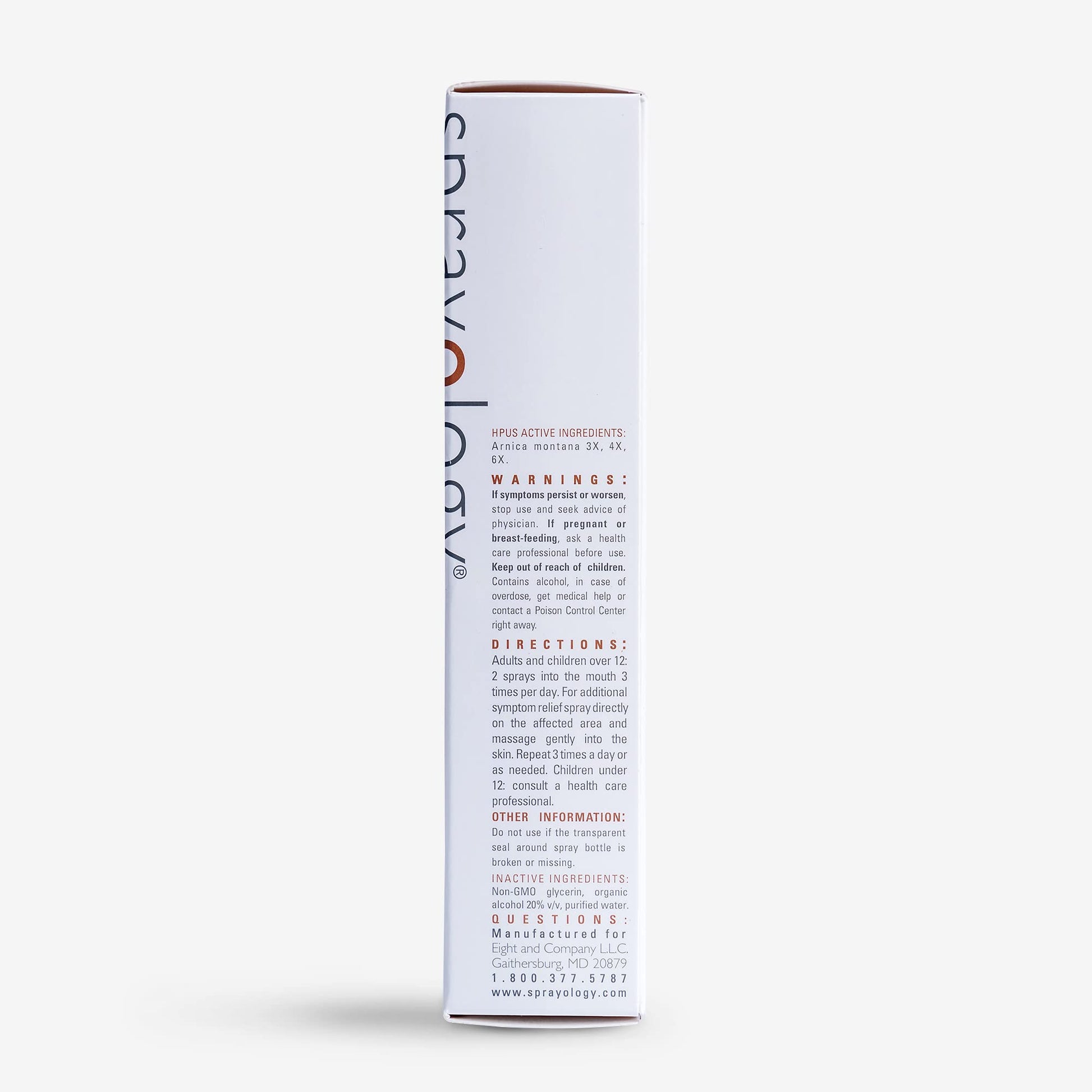 Sprayology Arnica Power - Homeopathic Oral Spray to Alleviate Muscle and Joint Discomfort | Vegan | Gluten-Free | All Natural | Lactose Free | Vegan | 30 Day Supply (1.38 fl oz) SprayologyBuy Supplements Australia