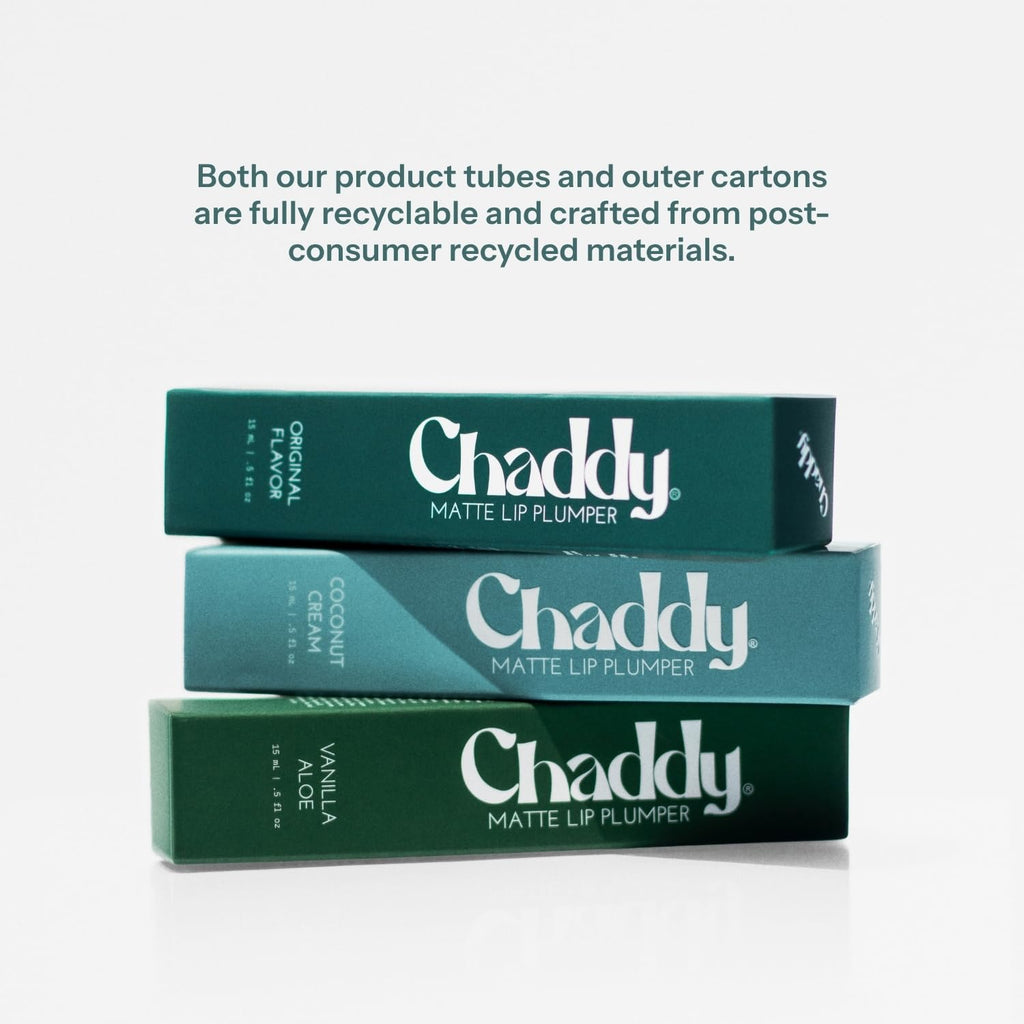 Chaddy Matte Lip Plumper - Hydrating Lip Plumper with Hyaluronic Acid | Plumping Lip, Natural Lip Care and Enhancer - 0.5 fl.oz (Original Flavor) ChaddyBuy Supplements Australia