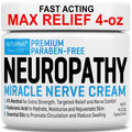 Neuropathy Nerve Relief Cream - Premium Nerve Cream 3X Action for Targeted Relief and Soothing Nerve Comfort - Maximum Strength with 4% Menthol Arnica MSM for Feet Hands Legs Toes & Back - Large 4 Oz NuturnaBuy Supplements Australia