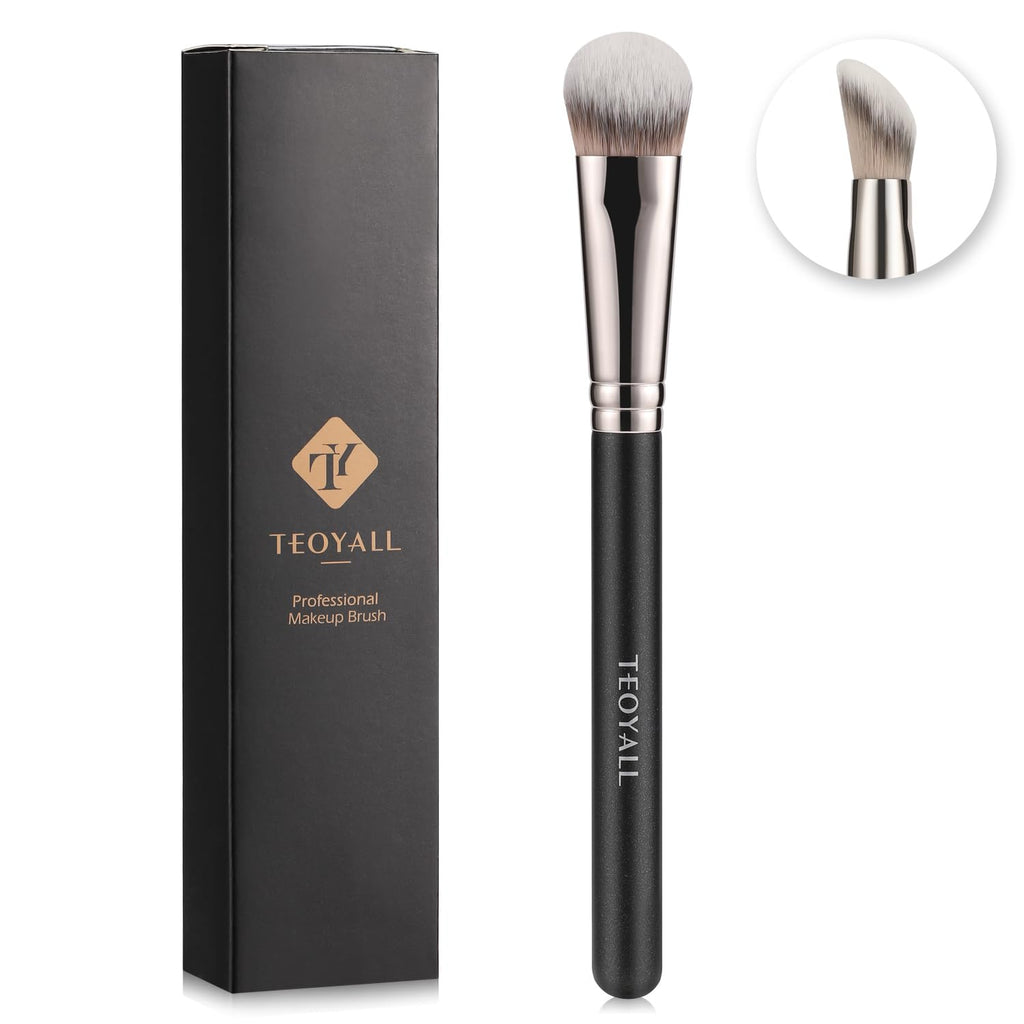 TEOYALL Angled Concealer Brush, Synthetic Contour Brush for Blending Setting Buffing with Liquid, Cream and Powder Cosmetic (Angled Brush) TEOYALLBuy Supplements Australia