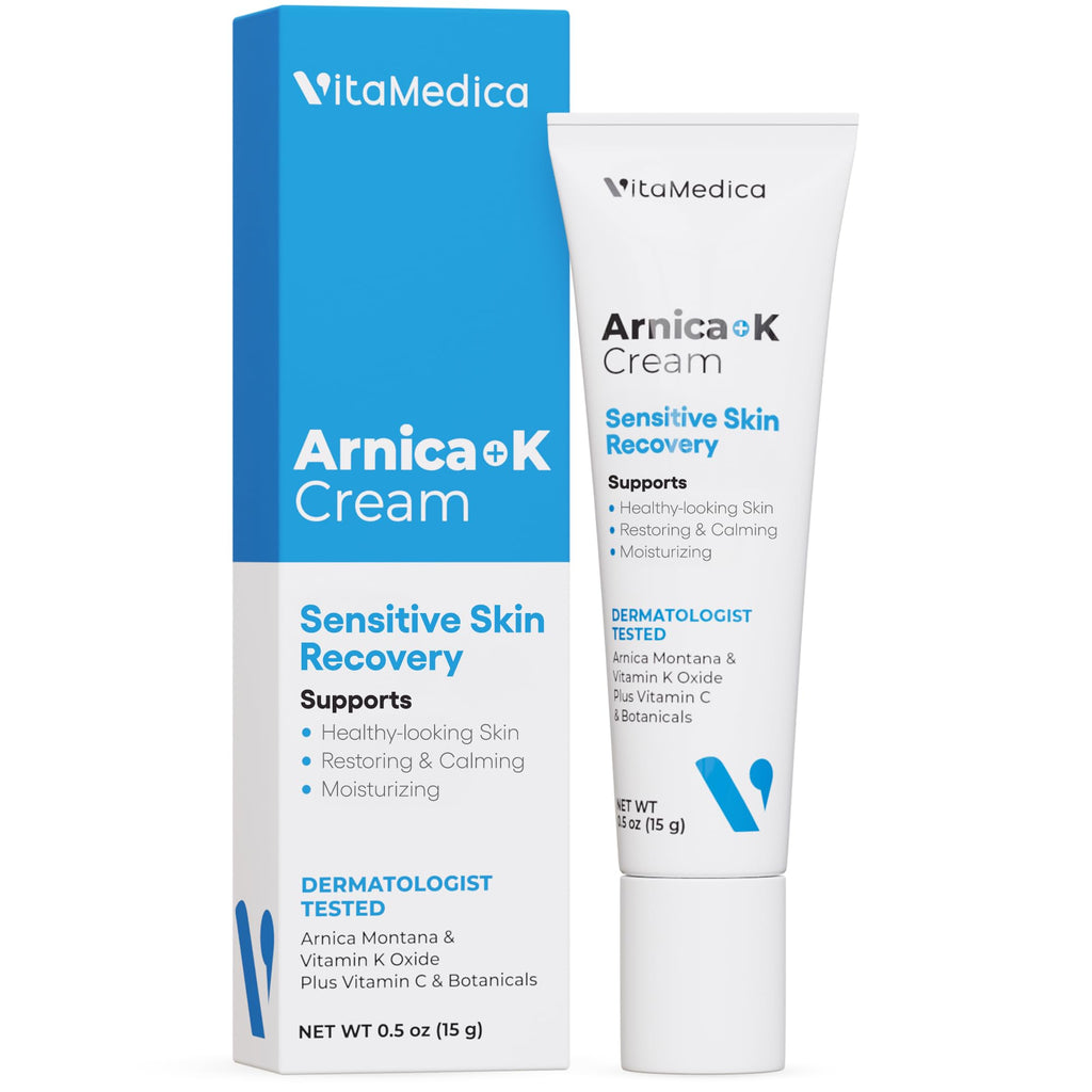 VitaMedica Arnica + Vitamin K Bruise Recovery Cream for Face & Under-Eye, Sensitive-Skin Formula, Post-Procedure Support, 0.5 oz VitaMedicaBuy Supplements Australia