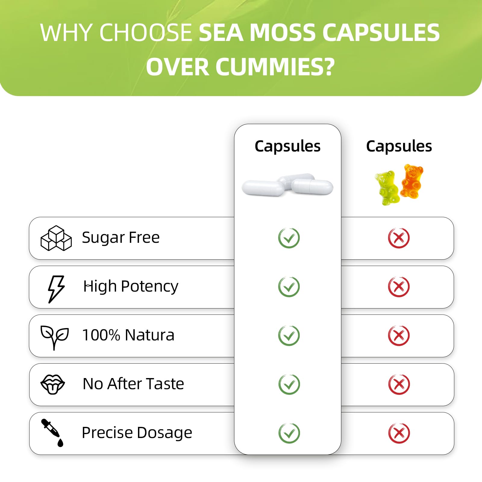 HEALOADING Sea Moss Capsules：Wildcrafted Organic Irish Seamoss & Bladderwack - Rich in Minerals, Supports Thyroid Health, Digestion, Skin & Immune System - Vegan, Non-GMO HEALOADINGBuy Supplements Australia