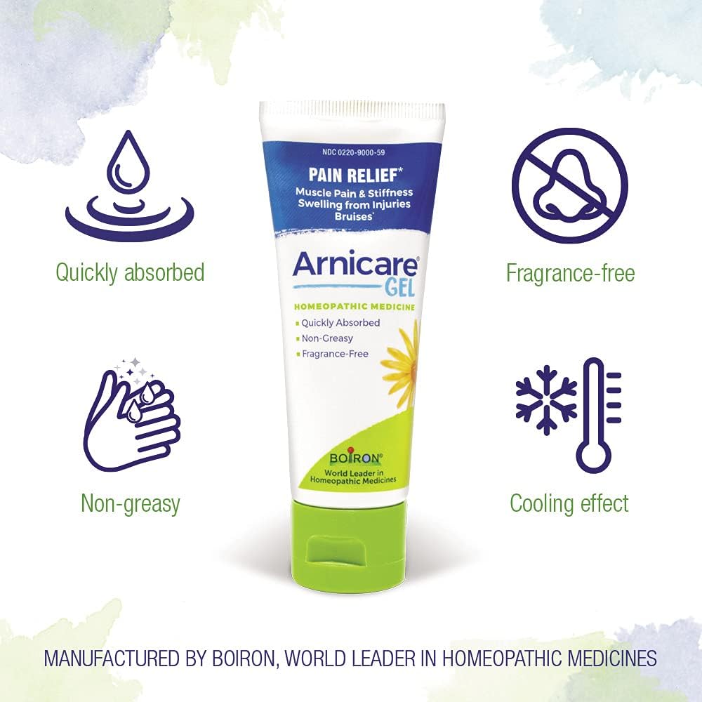 Boiron Arnicare 4.2oz Gel (Pack of 2) - Soothing Relief - Muscle & Joint Pain, Bruises, Swelling - Fragrance-Free BoironBuy Supplements Australia
