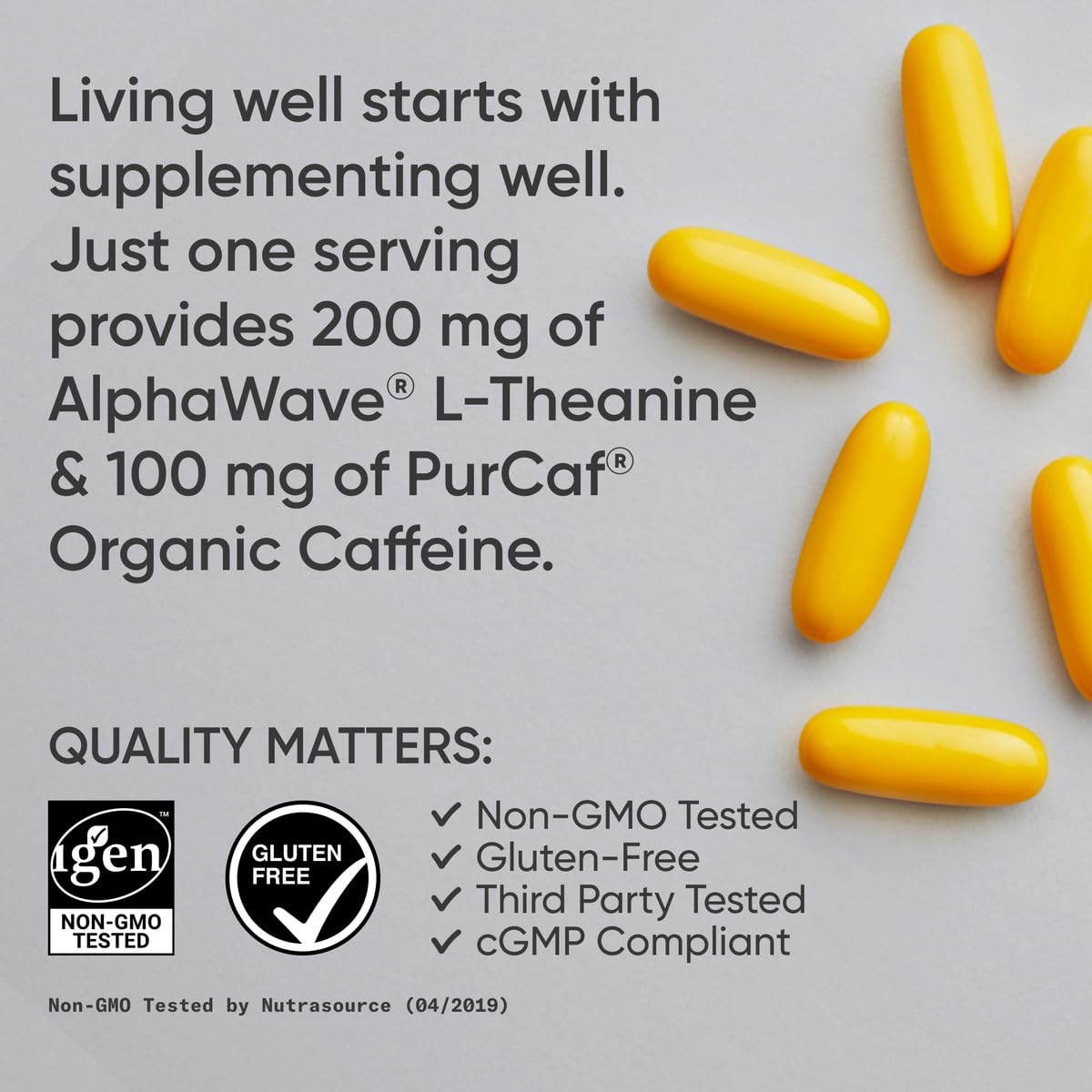 Sports Research L-Theanine Supplement with Caffeine & Coconut MCT Oil - Focused Energy, Alertness & Relaxation Without Drowsiness - 200mg L Theanine, 100mg Organic Caffeine - 60 Liquid Softgels Sports Research buy supplements Au
