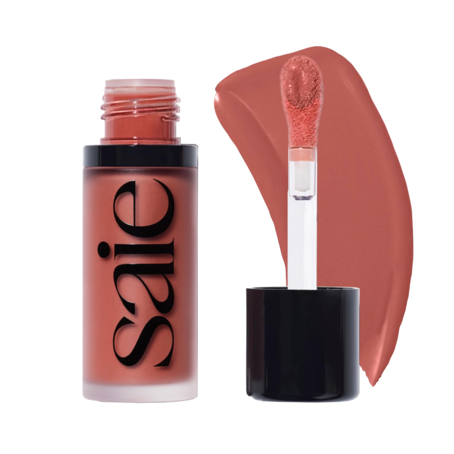 Saie Mini Glowy Super Gel Lightweight llluminator & Makeup Primer - Sunglow (0.5 oz) + Dew Blush - Lightweight Liquid Blush with a Blendable + Buildable Cream Finish - Cutie (.40 oz) SaieBuy Supplements Australia