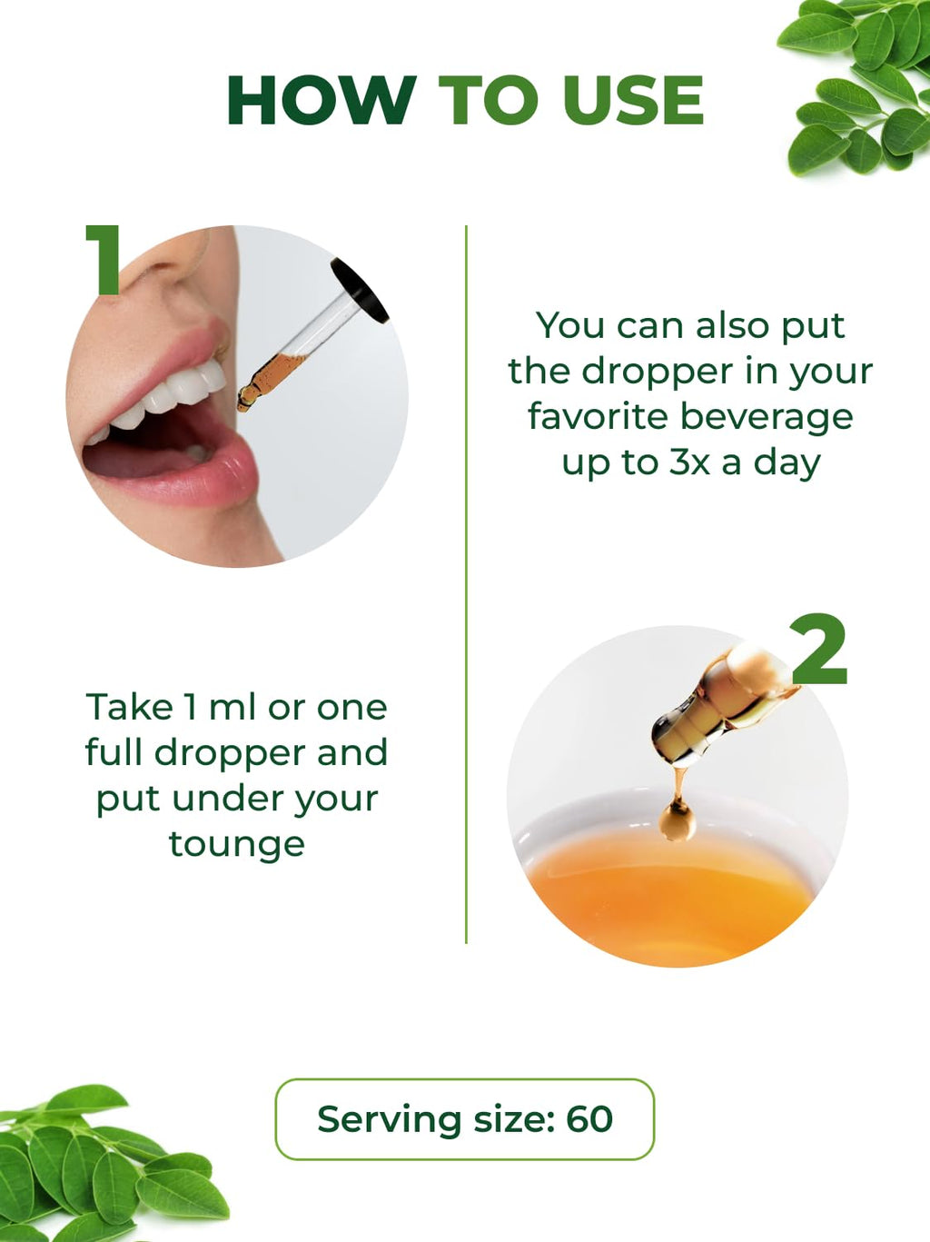PURA VIDA MORINGA Leaf Extract Liquid Drops - USDA Organic Certified - Highly Purified, Bioavailable & Faster Absorption than Moringa Powder or Capsules