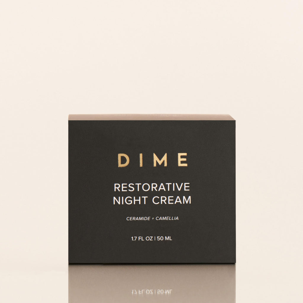 DIME Beauty Restorative Night Cream, Facial Moisturizer with Ceramides and Sea Buckthorn, 1.7 oz / 50 ml in Pump DIMEBuy Supplements Australia