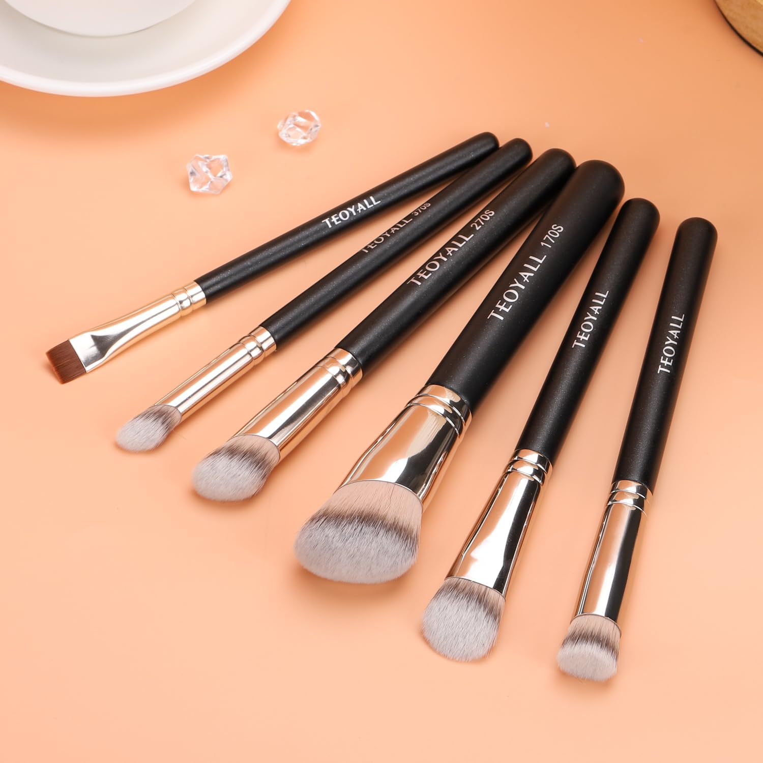 TEOYALL Angled Concealer Brush, Synthetic Contour Brush for Blending Setting Buffing with Liquid, Cream and Powder Cosmetic (Angled Brush) TEOYALLBuy Supplements Australia