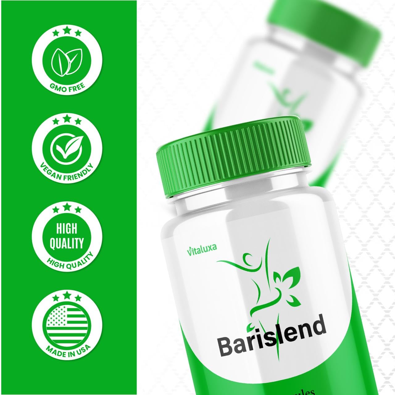 Barislend Capsules, Barisland Pills Pink Salt Blend for Women, Barislends Maximum Strength Supplement Official Advanced Formula Natural Energy Fitness Support, Bari Slend Review (60 Capsules) Vitaluxa buy supplements Au