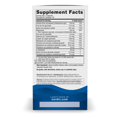 Nordic Naturals Multi Minerals, Unflavored - 90 Capsules - 11 Essential Minerals - Optimal Health & Wellness - Certified Vegan - Non-GMO - 30 Servings Nordic NaturalsBuy Supplements Australia