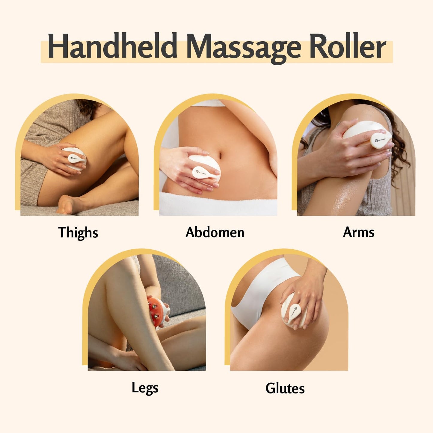 Lymphatic Drainage Massager with Cooling Steel Rollers for Body Sculpting, Cellulite & Sore Muscles, Grip-Friendly with Ergonomic Design for Arms, Thighs, Glutes and Stomach by M3 – Orange M3 Naturals buy supplements Au
