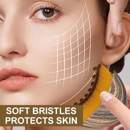 JBSZTH 2-Pack Lymphatic Contour Face Brush, Lymphatic Drainage & Contour Face Massage Brush Set for Gua Sha, Puffiness Reduction, Glowing Skin, Gentle Daily Facial and Body Massage Tool JBSZTH buy supplements Au