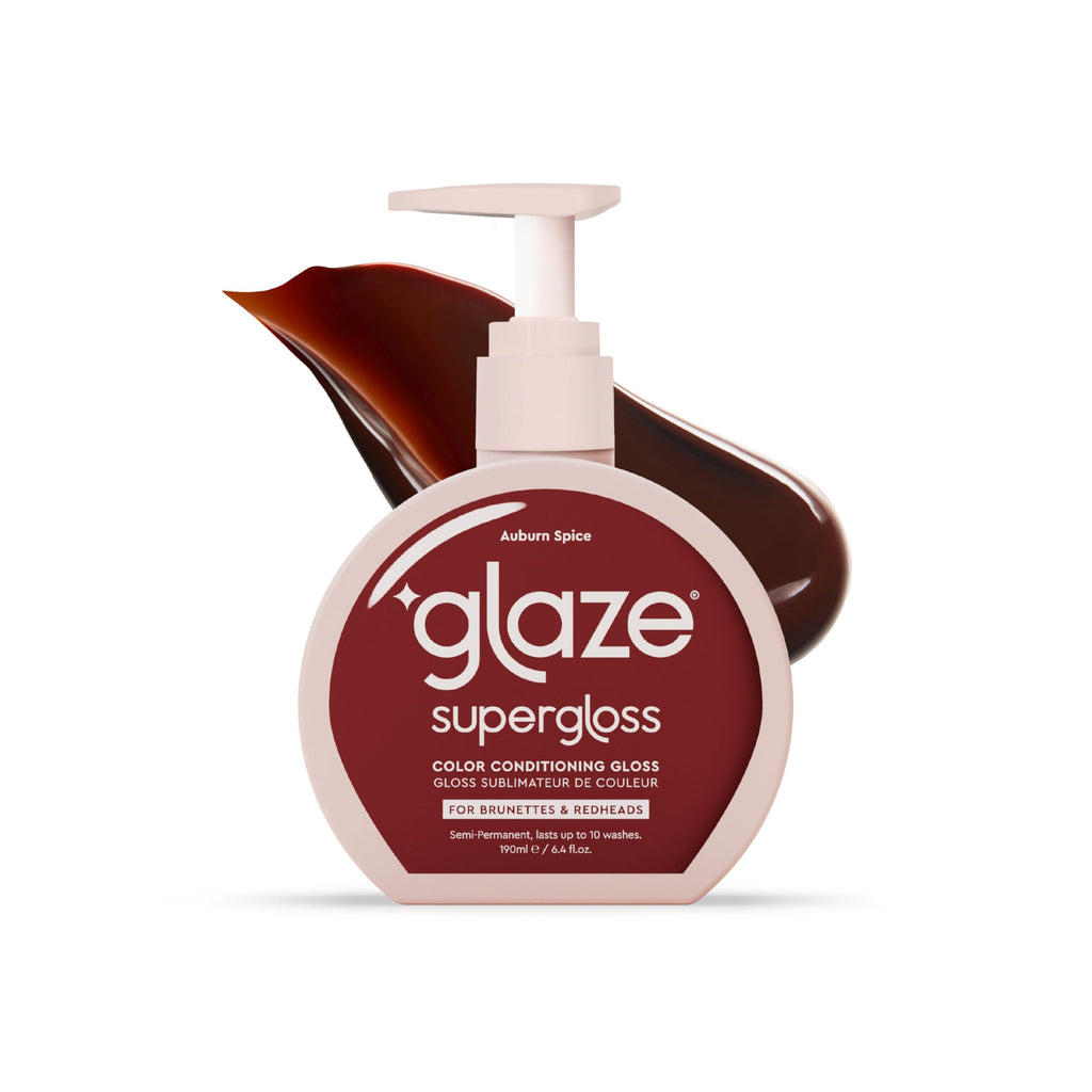 Glaze Color Conditioning Gloss - Tinted Moisturizer for Brown or Red Hair, Boosts Color and Shine, Repairs Damage - Auburn Spice, 6.4 oz glazeBuy Supplements Australia