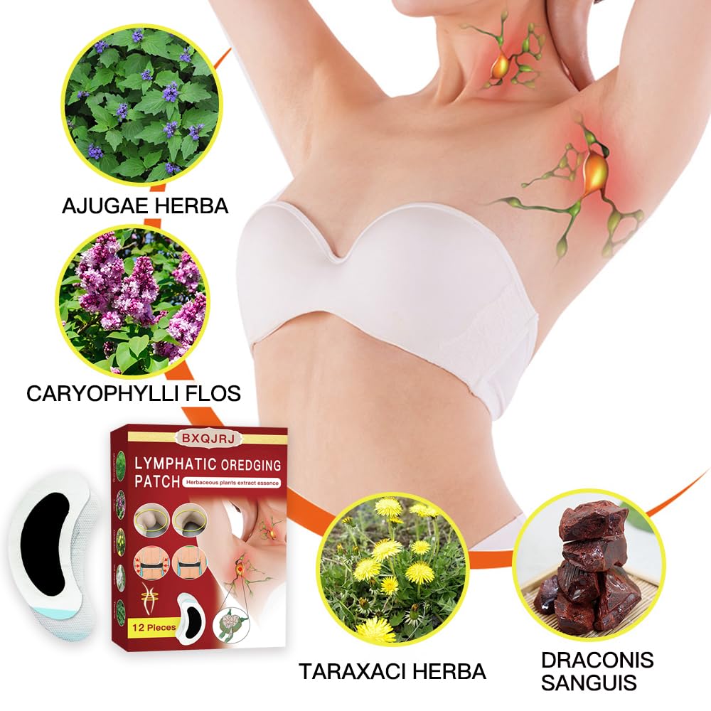 Lymphatic Drainage Patch,Herbal Lymph Nodes Patch,Herbal Lymphatic Drainage Care Patch,Lymphatic Drainage Patches,Lymph Nodes Patch, Lymphatic Massage（24PCS） Pumei buy supplements Au