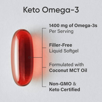Sports Research Keto Omega Fish Oil with Wild Sockeye Salmon, Antarctic Krill Oil, Astaxanthin & Coconut MCT Oil - 1200mg of EPA & DHA per Serving | Keto Certified & Non-GMO Verified (120 Softgels) Sports Research buy supplements Au