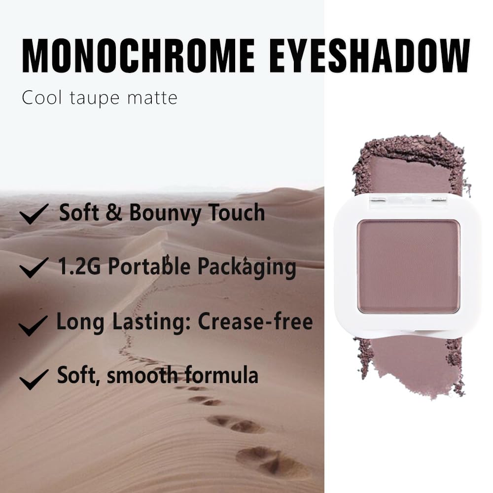 evpct Mauve Taupe Plum Matte Single Eye Shadow Palette Makeup for Older Women, Plum Lavender Purple Natural Cream Eyeshadow Palette for Green Eyes, High Pigment Mini Monochrome Eyeshadow evpctBuy Supplements Australia