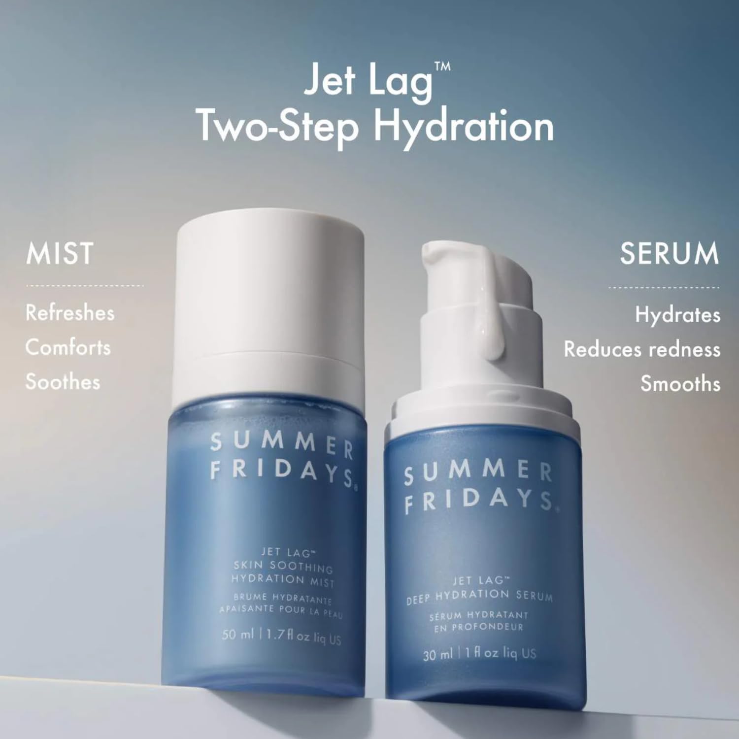 Summer Fridays Jet Lag Skin Soothing Hydration Face Mist - Ultra-Fine Facial Spray & Hydrating Mist to Comfort, Soothe & Help Provide Protective Moisture Barrier Support for Glowing Skin (1.7 Fl Oz) Summer FridaysBuy Supplements Australia