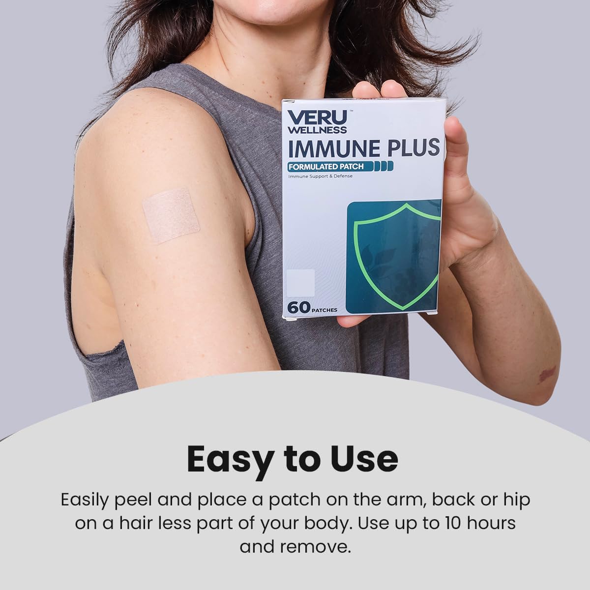 Veru Wellness Bariatric Immune, D3/K2 - Post Bariatric Gastric Bypass and Sleeve Gastrectomy - Non Ingest Patch (60 Days) Veru WellnessBuy Supplements Australia