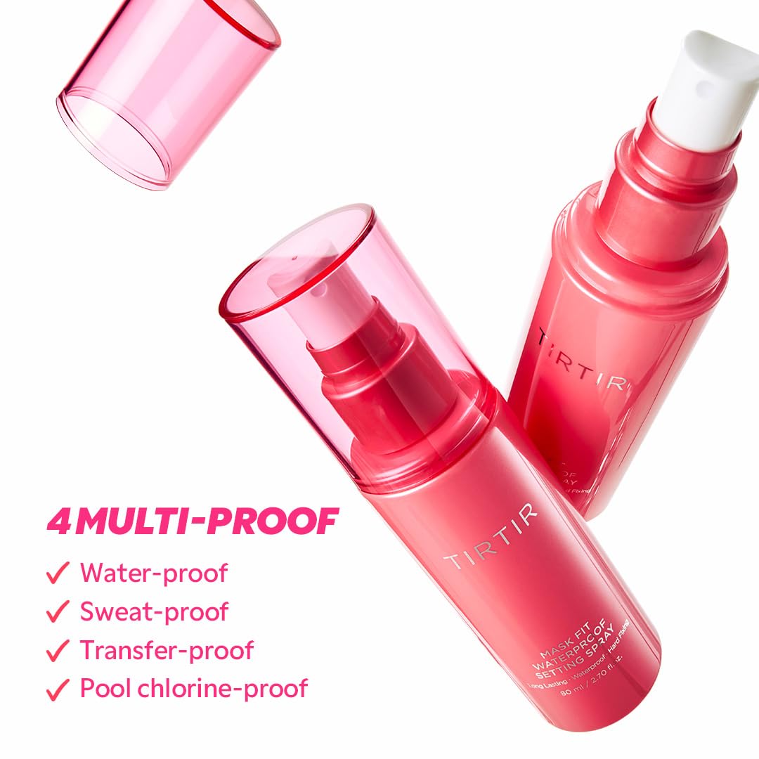 TIRTIR Waterproof Setting Spray – 24 Hour Long Lasting Fix, Sweatproof Water Resistant Makeup Finisher – Ethanol Free, Semi Matte Finish for Oily Skin – Korean Makeup Fixer TIRTIRBuy Supplements Australia